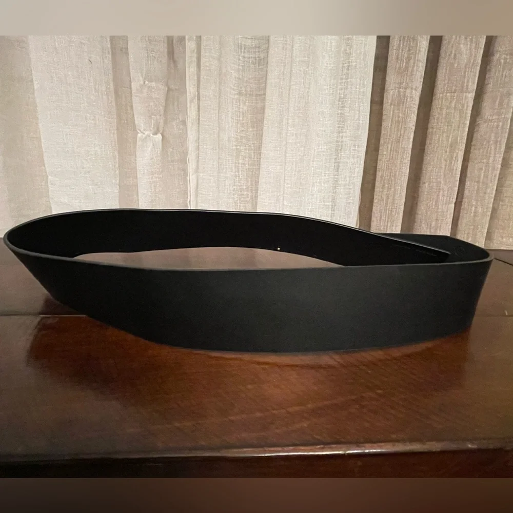 Kate spade Saturday black leather asymmetrical belt